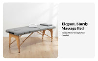 Foldable Portable Massage Table Multi-Purpose Folding Massage Bed Sturdy Construction Portable Treatment Couch High-Density Foam for Beauticians, Physical Therapists, Estheticians, Salon, Travel, Medical Practice, Mobile Treatment