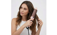 Two-Way Voltage Heated Styling Comb Fast-Heating Styling Comb with LCD Display Volumizing Hot Round Brush Tangle-Tangle-Free for Travel