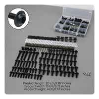 195 Pieces Colored Motorcycle Bolt Kit 304 Stainless Steel Motorcycle Fairing Bolt Kit Sportbike Bodywork Screw Set for Competition Rides