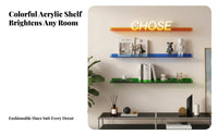 Clear partition-mounted shelf adaptable Clear partition-mounted shelf Sturdy for Dorm Room