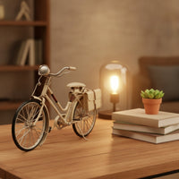 Vintage Cycle Model Lightweight Cycle Model Authentic-Looking Bike Sculpture for Collectors