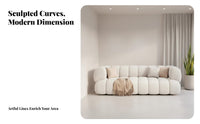 Nordic and aesthetic Armless low-height Couch Minimalist Design Armless 2-Seater Settee Sturdy Construction Sofa velvety texture for Apartment Dwellers, Interior Designers, spa, Reception Area, Bedroom, Entryway