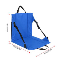 Foldable Stadium Cushion with Backrest Carrying Handle Folding Stadium Seat Stitched Portable Bleacher Seat for Bleachers, Sports Events