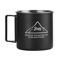 Bincoo Portable Stainless Steel Coffee Cup for Outdoor Camping, American Style, 120g