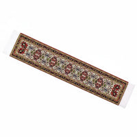 Intricate Patterns 1:12 Scale Dollhouse Rug Rich Colors Woven Dollhouse Table Runner Exquisite Craftsmanship for Hobbyists