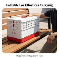 Foldable Pigeon Enclosure Well-Ventilated Portable Pigeon Training Enclosure Plastic Avian Transport Box Breathable Design Pet