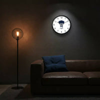 Badminton Theme Clock Non-Ticking Shuttlecock Wall Clock Minimalist Design Modern Decorative Timepiece for Gym, Bedroom, Living Room