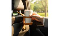 Headrest Cup and Phone Holder Universal Fit Headrest Cup Holder Hook Built-in Hooks Multi-Function Hook for Ride-Share Drivers, Road Trips