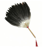 Handmade Goose Feather Fan Decorative Feather Fan Traditional Accessory Oversized for Performers, Cosplayers