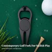 Multi-Functional Golf Divot Tool Bottle Opener Portable Divot Tool Bottle Opener Lightweight for Golfers, Adults, Outdoor Sports, Clubhouse