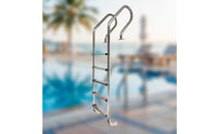 Stainless Steel Pool Ladder No-Embed-Embed Pool Ladder with Handrails Heavy Duty for Homeowners, Swimming Pools