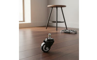 5 Pieces Heavy Duty Swivel Stool Wheels Long-Lasting Construction Replacement Chair Casters Carpet Friendly Twin Wheel Casters for Salon