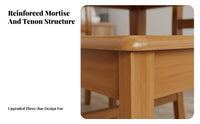 Installation-without Solid Wood Dining Chair No Assembly Required Mortise and Tenon Chair Sturdy Construction Household Furniture Hand-Polished for Homeowners, Families, Business Owners, Home, Cafe, Study Room