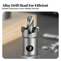 6 Pieces Alloy Hole Opener High Hardness Set Wear Resistant Metal Cutting Boring Tool for DIY Enthusiasts, Home Renovation, Carpentry, Garage