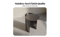 Modern Design Curved Designd End Table Minimalist design Living Room Furniture Space-Saving Nightstand adaptable Use for Apartment Dwellers, Interior Designers, Residents, Bedroom, Small areas, Study, Home Office