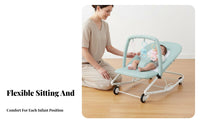 Versatile Rocking Bassinet Foldable Infant Seat Cleanable Cover Baby Infant Seat for Newborns, Young Children, Rest Time, Bedroom, Living Room