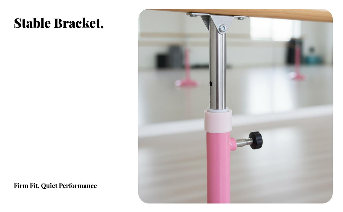Freestanding Dance Barre Stable Base Freestanding Dance Bar Sturdy Construction Portable Dance Bar for Dancers, Adults, Home Use, Gym