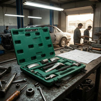 Heavy Duty Sheet Metal Repair Tool Kit Portable Vehicle Panel Hammer Dolly Set Convenient Hammer and Dolly Set Multi-Functional for DIYers, Garage