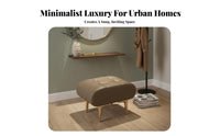 Modern Minimalist Design Upholstered Ottoman Multi-Functional cumulusShaped Ottoman adaptable Use Footrest Soft Texture for Adults, Homeowners, Guests, Living Room, Entryway, Makeup Area, Cloakroom