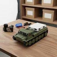 RC Tracked Transport Vehicle Battery-Operated Battery 1/16 Scale Crawler 1/16 Scale RC Crawler Ready to Operate for Hobbyists