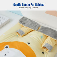 Infant Sleeping Bag, Anti-Kick Quilt, Thick Thermal, Autumn Winter, Cartoon Animal, Removable Shoulder, Breathable, for Children