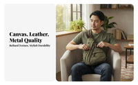 Stitched Panel Design Individual-Strap Backpack Carrying Accessory Multiple Pockets Teardrop Shoulder Bag for Men