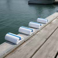 D-Type White Rubber Marine Dock Bumper Strip for Yachts and Fishing Boats