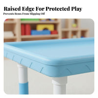 Sand and Water Table Rounded Edges Sand and Aquatic Play Table All in Single children's Play Desk with Chairs for Young Children, Girls, Playroom