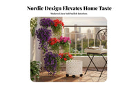 Single Pot Floor Stand Nordic aesthetic Plant Holder Decorative for Balcony, Bedroom