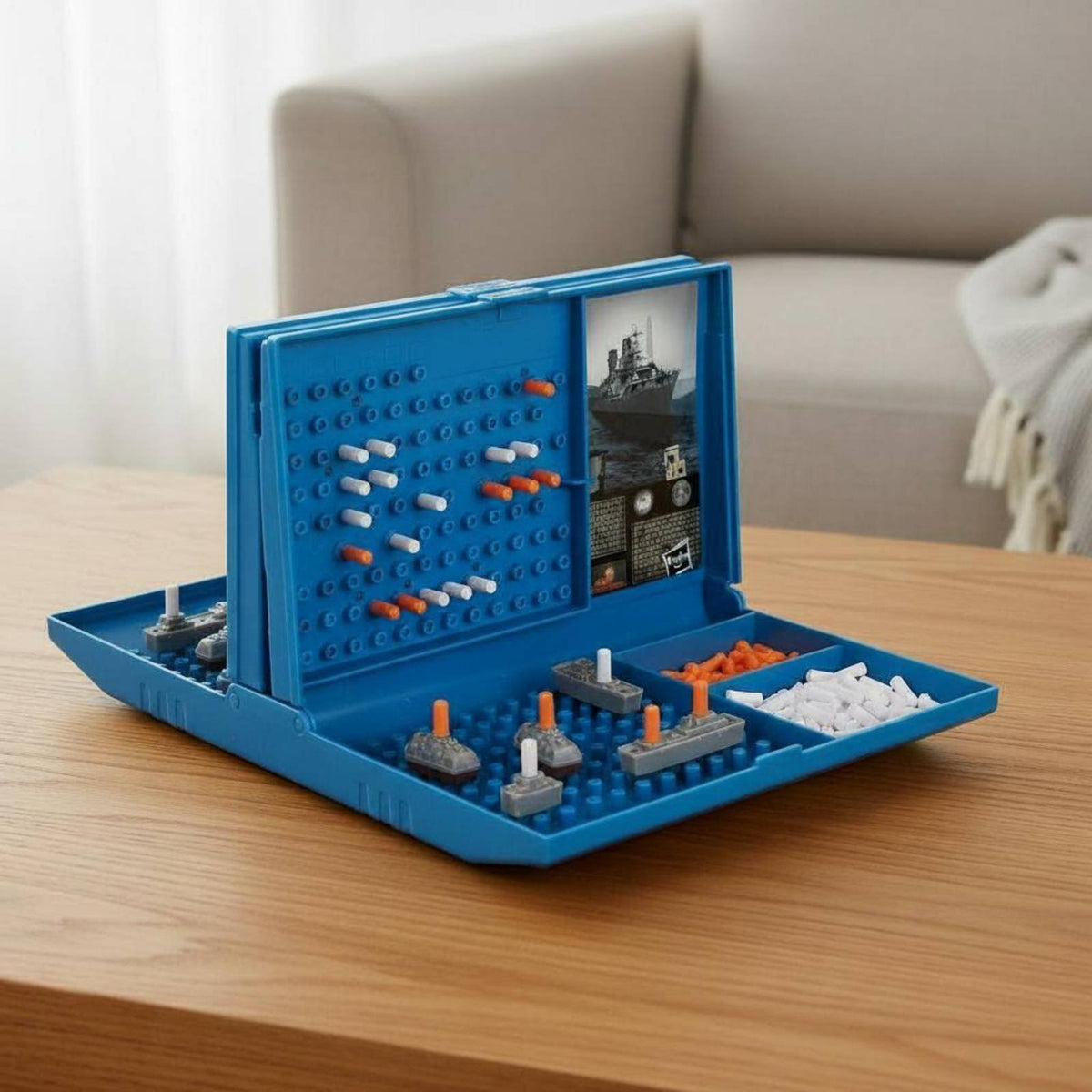Parent-Child Interaction Battleship Board Game Easy to Play Naval Strategy Game for Families, Kids, Playroom