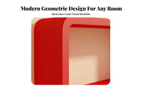Modern Design Wall-Mounted Box Shelf Minimalist Look Shadow Box Shelf Set Space-Saving House Decoration Modular Design for Interior Decorators, Homeowners, Living Room, Home Office, Entryway, Bathroom