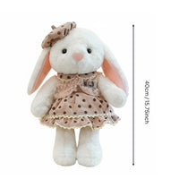 Hat Bunny Doll Birthday Gift Stuffed Hare Toy Soft and Cuddly Bunny Stuffed Animal for Playful Moments
