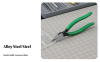 Diagonal Cutting Pliers High-Strength Alloy Steel Side Clippers Industrial Grade Flush Cutter for Hobbyists, Electronics Repair