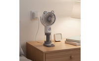 3 Wind Speeds USB Spray Fan Portable Cartoon Creature Desk Fan for Students, Kids, Office, Travel, Dorm Room