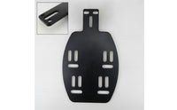 Rear Trunk Support Plate Black Cargo Box Support Plate Rear Cargo Rack Slotted Flat for Cyclists, Electric Bicycles