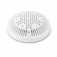 White Main Drain Cover Plastic Domed Grille Cover Concentric Slots