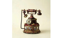 Telephone Building Set with Carousel Base Illuminated Telephone Model Kit with Lights Carousel Model Decorative for Builders