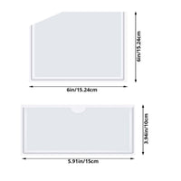 20 Pieces Easy to Use Clear Adhesive Pocket Waterproof Planner Pocket Insert