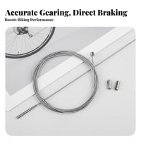 Stainless Steel Derailleur Wire Rust-Resistant Bike Selector Inner Wire Bike Gear Change Wire Universal Compatibility