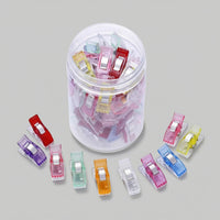 50 Pieces Sewing Clips with Storage Jar Non-Slip for Quilters