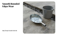 Long-Lasting Heavy Duty Slotted Scoop High Effectiveness Manhole Cleaning Scoop Effort Saving Long Handle Drain Strainer Easy to Clean for Plumbers, Maintenance Crew, Construction Workers, Septic Tanks, Sewers, Manholes, Drains