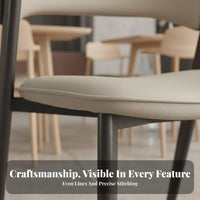 Minimalist Design Upholstered Backrest Chair Modern Design & Appearance Upholstered Side Chair with Metal Legs Soft Padded Seat Indoor Furniture Sturdy Frame for Cafe Owners, Homeowners, Interior Decorators, Dining Room, Kitchen, Bedroom, perusing Corner