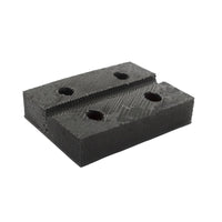 Rubber Lift Pad Heavy-Duty Hoist Support Pads Wear-Resistant Rubber Block with Holes for Garage