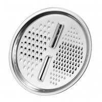 Dual Grating Stainless Steel Grater Lid Polished Finish Round Grater Lid Easy to Use Kitchen Tool Rust-Resistant