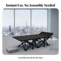 Foldable Design Adjustable Folding Cot Space-Saving Adjustable Reclining Cot Multi-Functional Nap Bed sturdy Duty Frame for Office Workers, Caregivers, Hospital, Travel, Camping, Garden