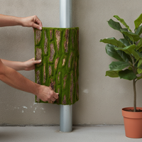 Artificial Moss Bark Roll for Pipe Decoration and Landscaping