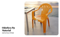 Armchair With Armrests Stackable Armchair Waterproof Stackable Outdoor Chair for Adults, Business Owners, Food Stall, Cafe, Restaurant