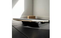 Wooden Roller Balance Board Portable Wooden Balance Board High Weight Capacity Core Strength for Athletes, Snowboarders, Physical Therapy