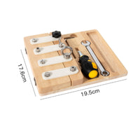 Screwdriver Busy Board Wooden Screwdriver Board for Preschool