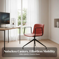Adjustable Height Ergonomic Mesh pivoting Chair Rolling Casters Computer Seat Lumbar supportrest Office Furniture for distance Workers, Students, Study Room, Bedroom